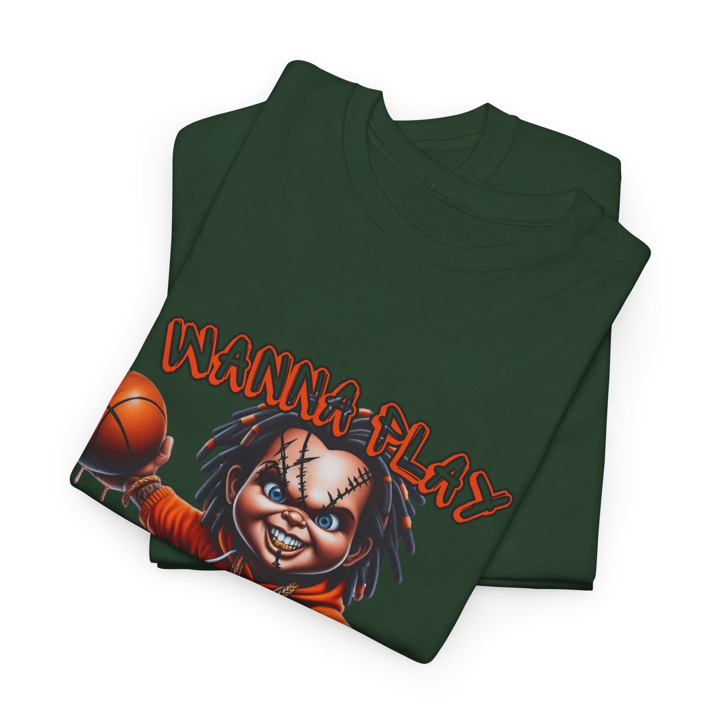 Basketball Graphic Tee, Wanna Play Shirt, Unisex Sports T-Shirt, Perfect for Game Days, Gift for Sports Lovers