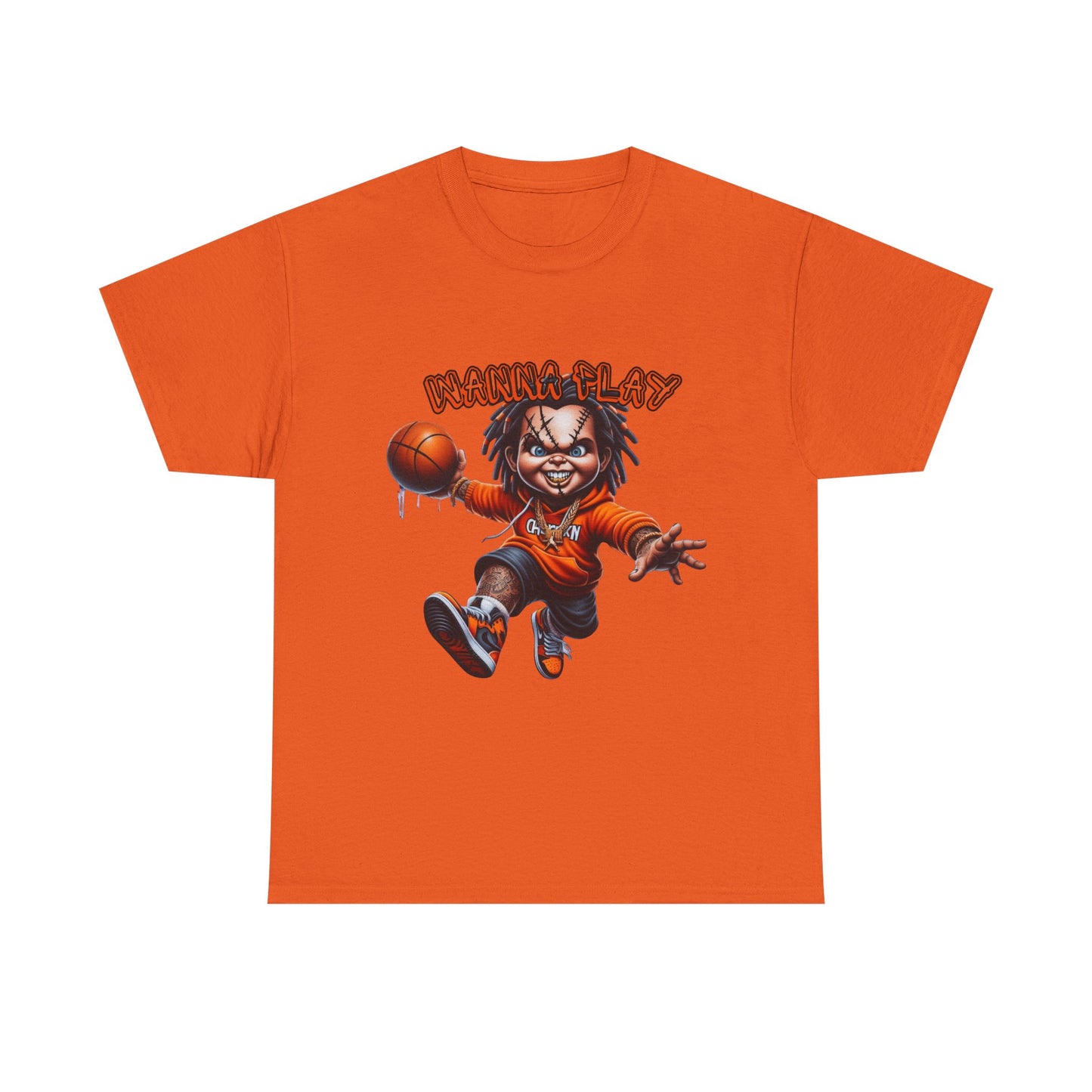 Basketball Graphic Tee, Wanna Play Shirt, Unisex Sports T-Shirt, Perfect for Game Days, Gift for Sports Lovers