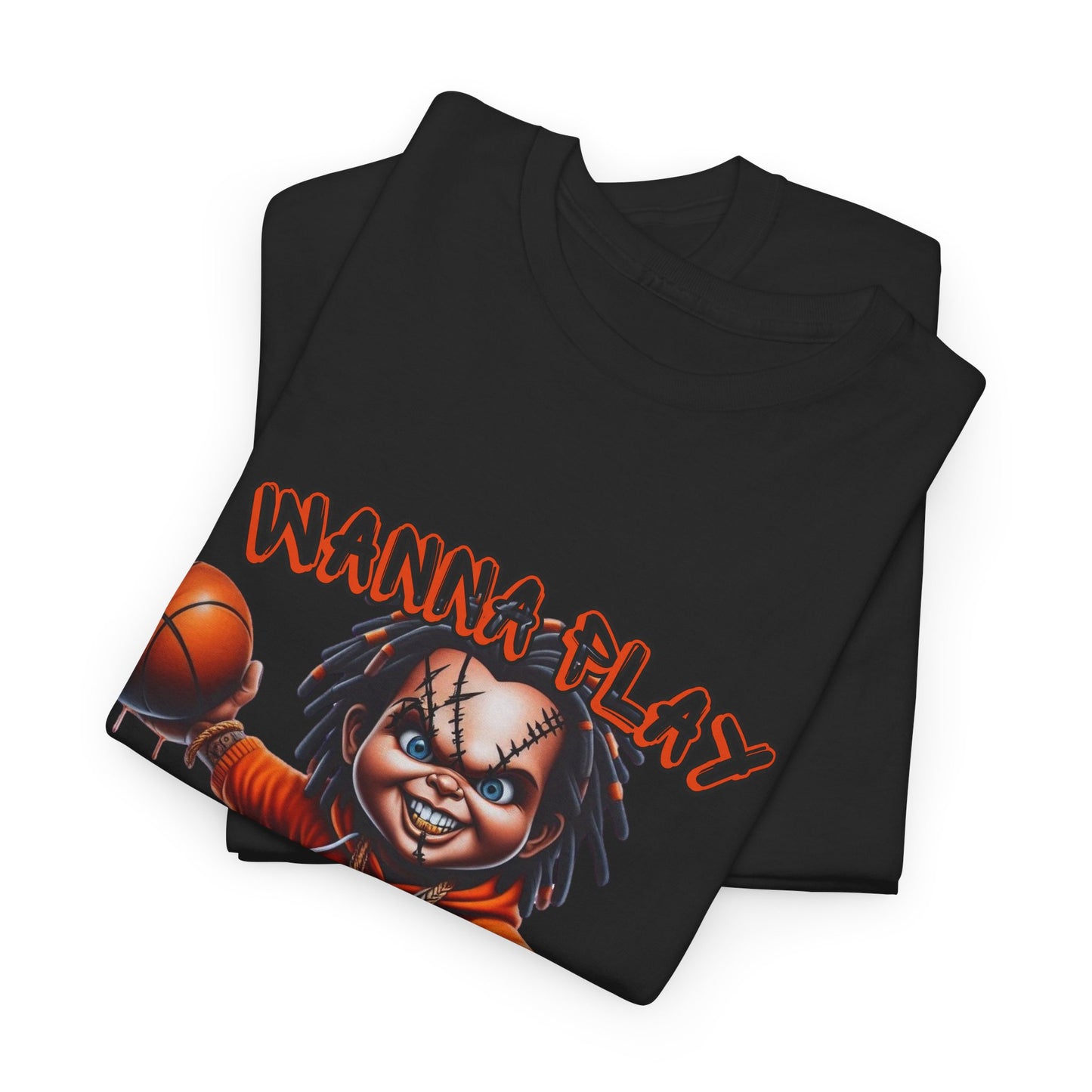 Basketball Graphic Tee, Wanna Play Shirt, Unisex Sports T-Shirt, Perfect for Game Days, Gift for Sports Lovers