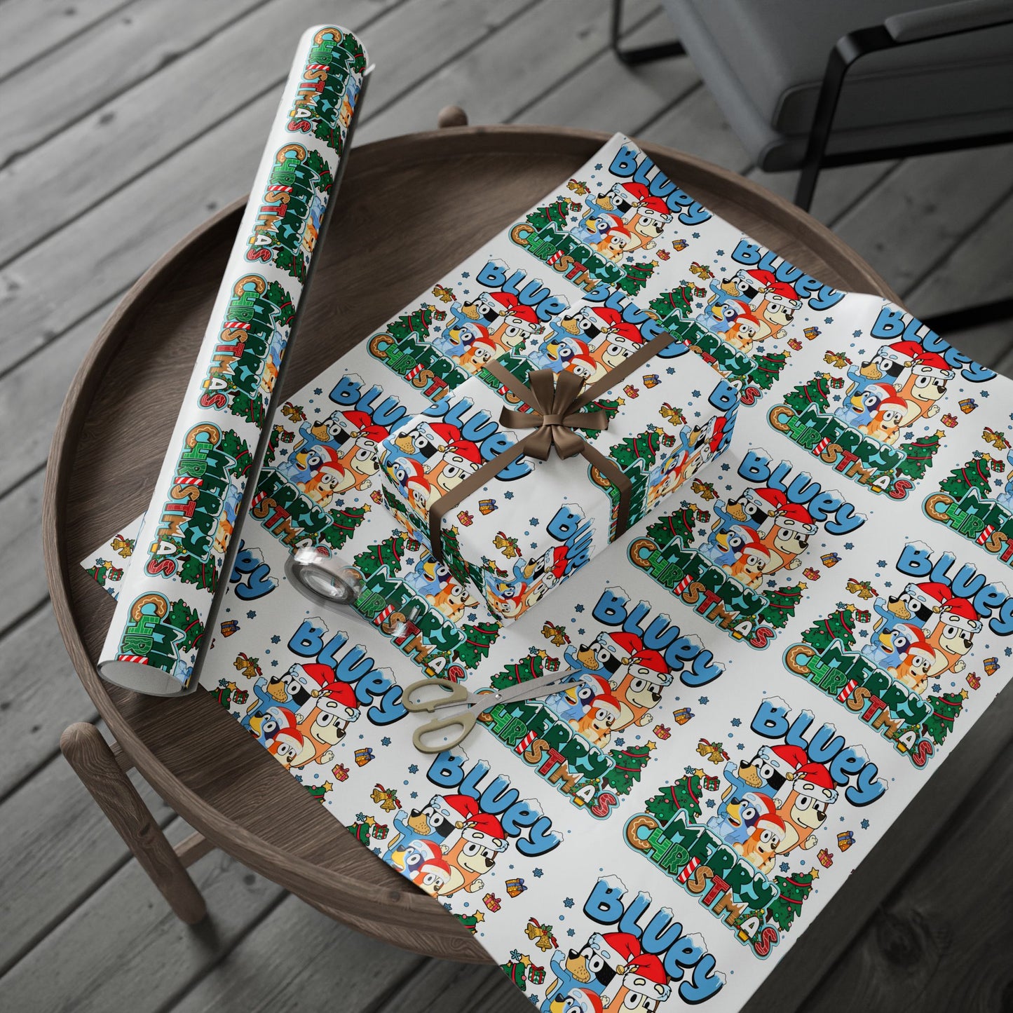 Bluey Christmas Wrapping Paper