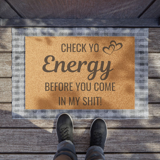 Check Yo Energy Doormat