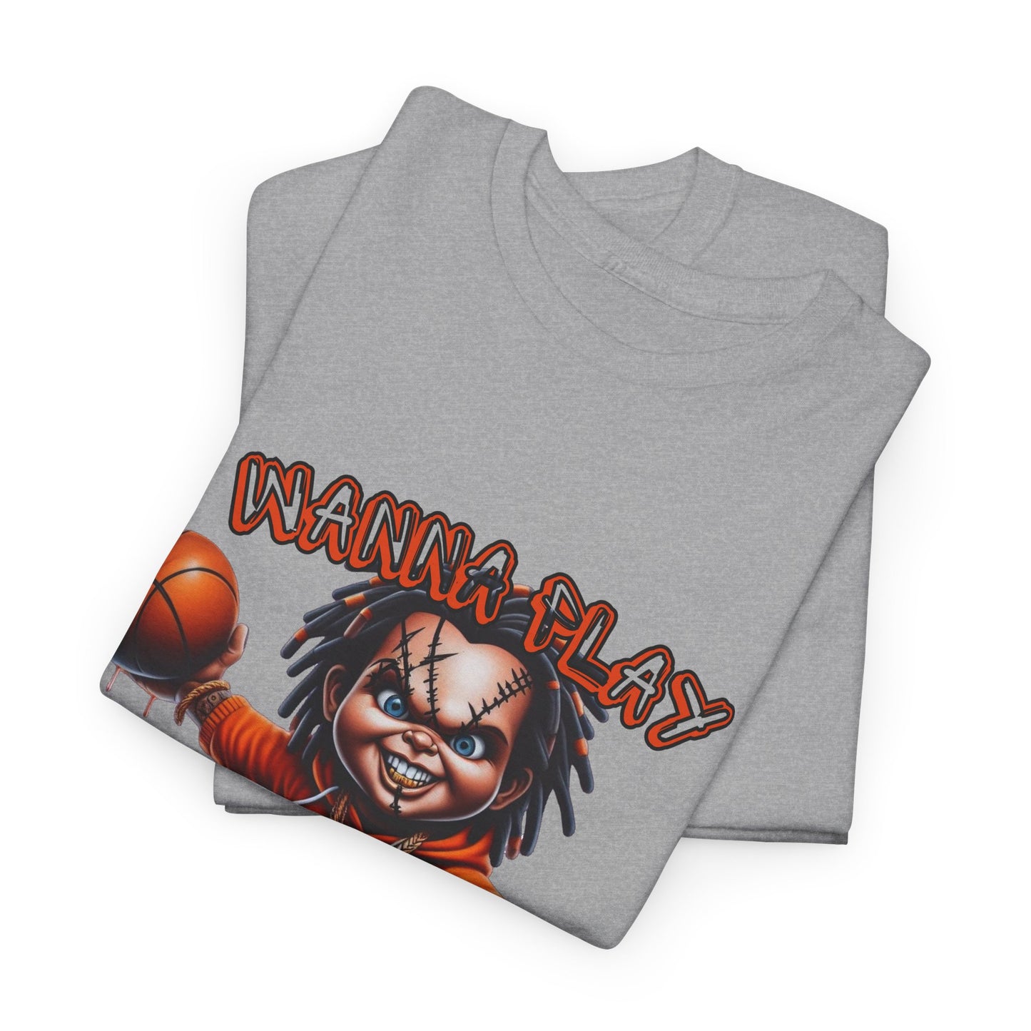 Basketball Graphic Tee, Wanna Play Shirt, Unisex Sports T-Shirt, Perfect for Game Days, Gift for Sports Lovers