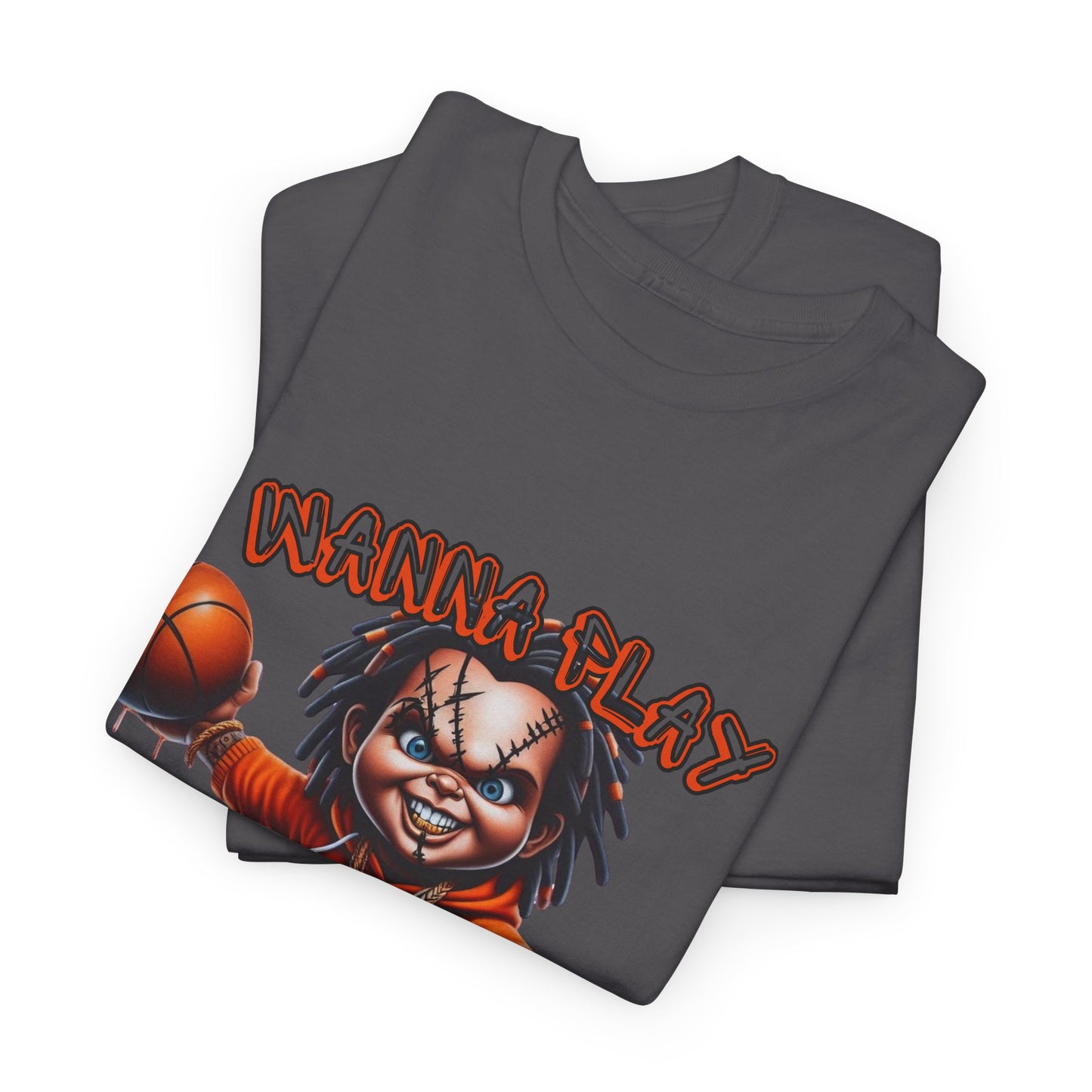 Basketball Graphic Tee, Wanna Play Shirt, Unisex Sports T-Shirt, Perfect for Game Days, Gift for Sports Lovers