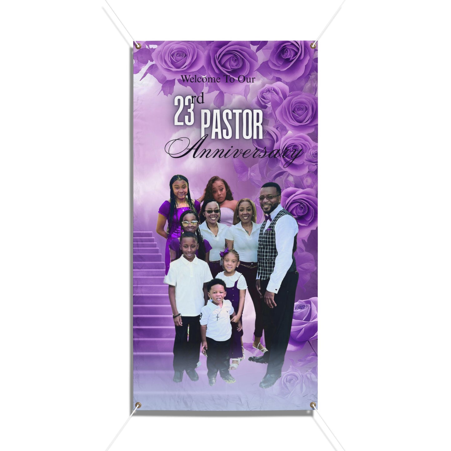 Pastor Anniversaries, Church Celebrations, Personalized Welcome Sign, Event Decor, Religious Gatherings Banners