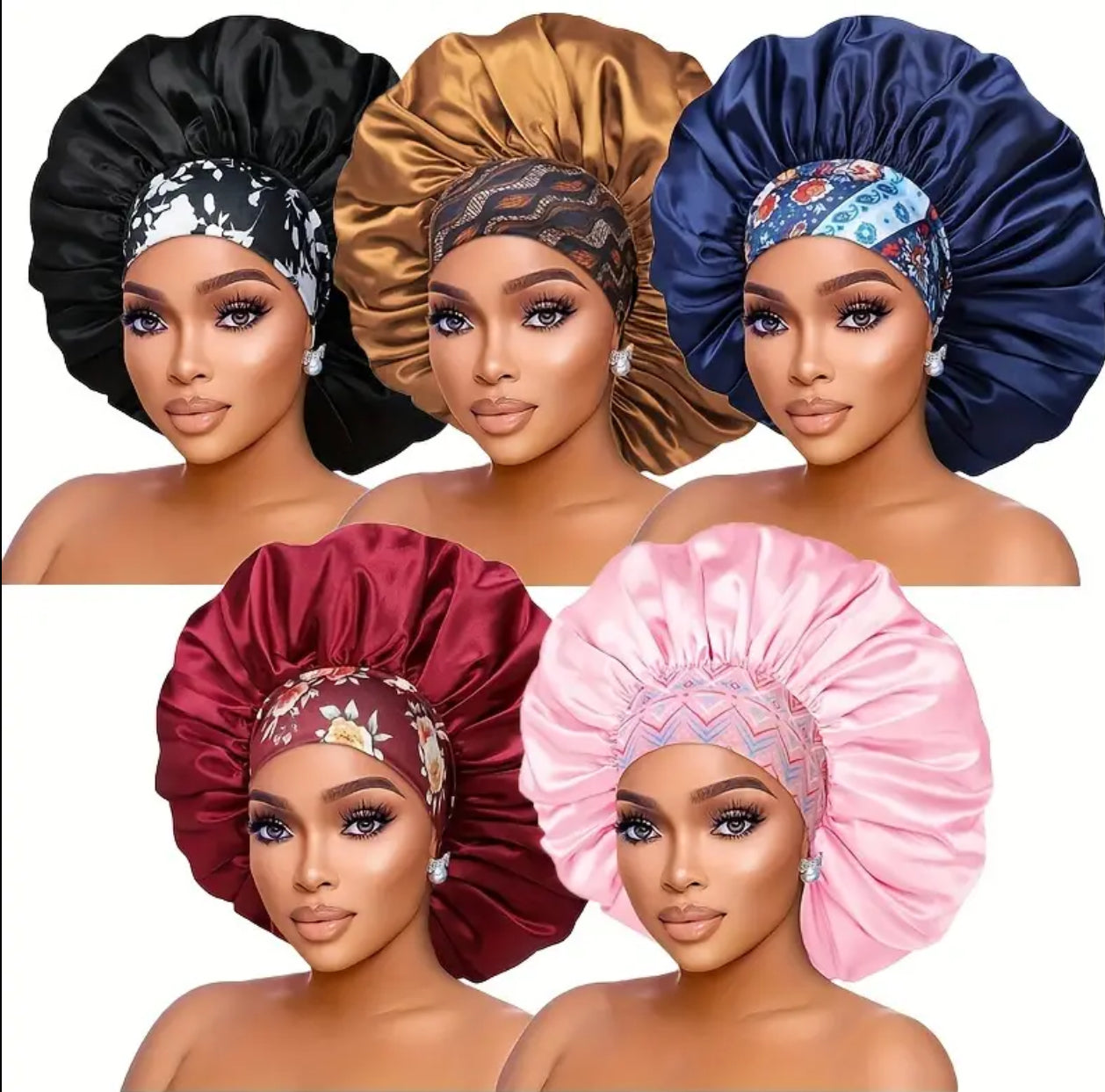 Satin Bonnet Sleep Caps